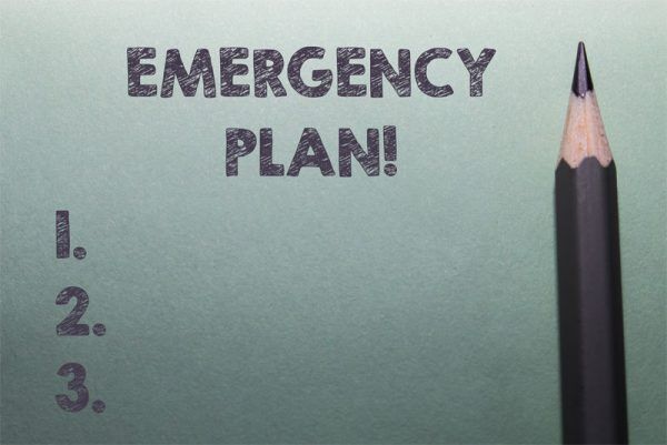 Emergency Plan List With Pencil