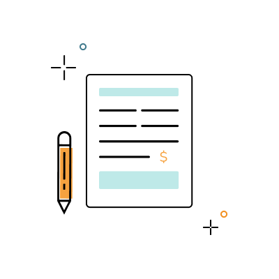 Pencil and Certificate Icon