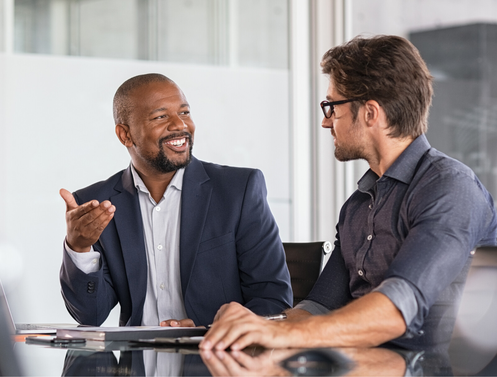 Two Men Talking