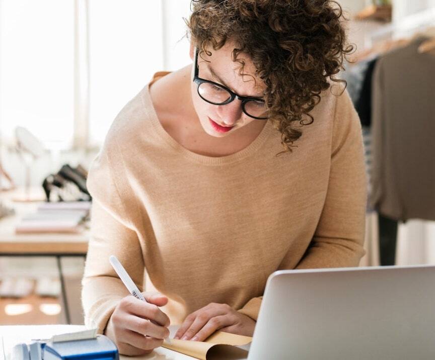 Woman Working in Clothing Business