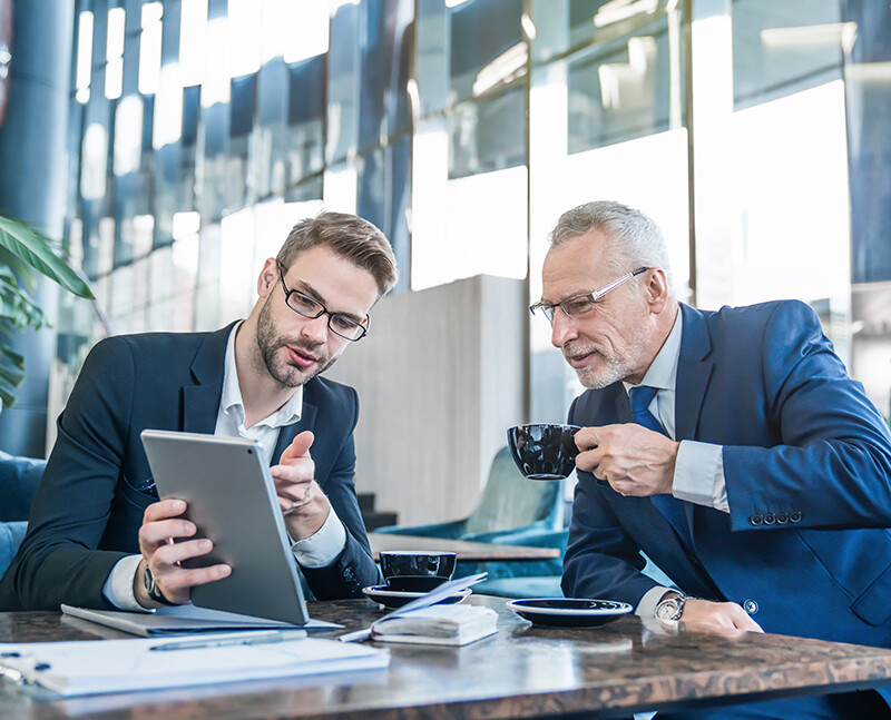 Businessmen Talking