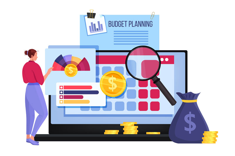 Budget Planning Cartoon/Illustration