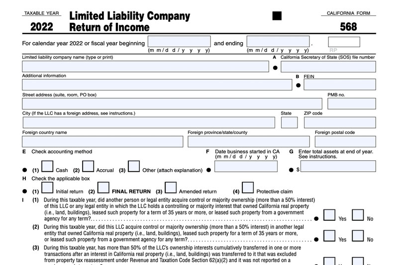 2023 Form 568 Printable Forms Free Online