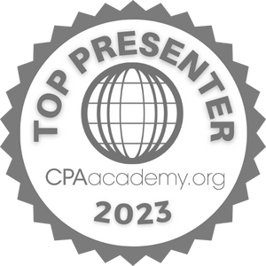 CPA Academy Top Presenter 2023 Logo